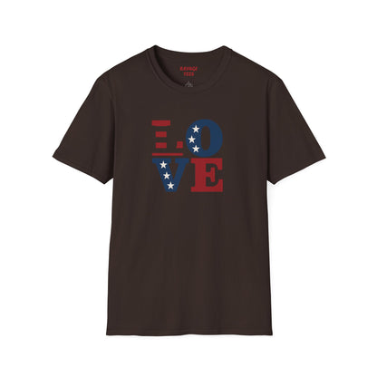 "Freedom & Love" Tee: Unisex 4th of July Graphic Shirt Gift