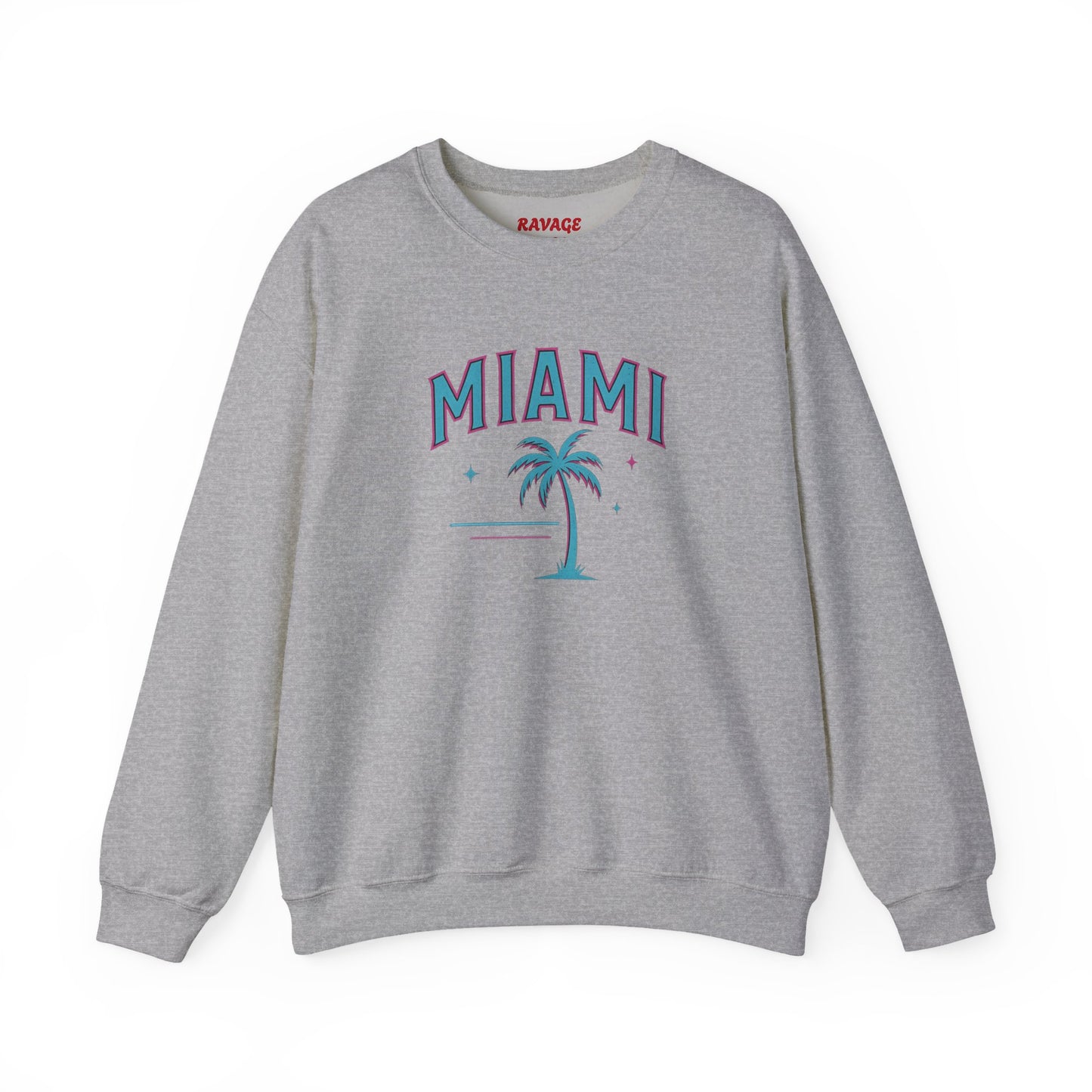 RAVAGE Miami City Vibe Unisex Crewneck Sweatshirt