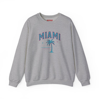 RAVAGE Miami City Vibe Unisex Crewneck Sweatshirt