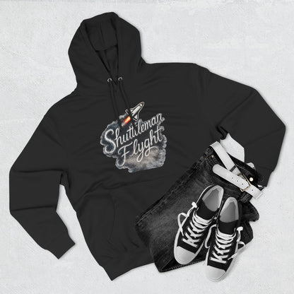 Shuttleman Flight Hoodie — Retro Rocket Pilot Graphic Hoodie