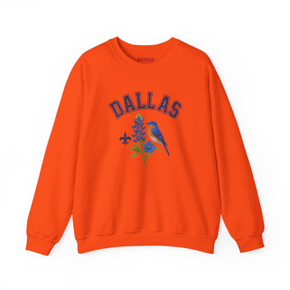RAVAGE Dallas Vibe Unisex Crewneck Sweatshirt-Cozy Street Wear