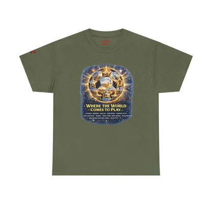World Cup 2022 T-Shirt — "Where the World Comes to Play"