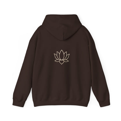 Mindful Message Hooded Sweatshirt – Align with Peace, Power, and Purpose, Yoga Gift, Inspirational Apparel, Cozy Hoodie, Meditation Wear.  Made to inspire your mindset—crafted to elevate your style.