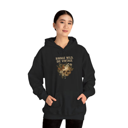 DANGER WEARS A CROWN OF ROSES Graphic Hoodie – Unisex Pullover Sweatshirt for Nature Lovers | Cozy Streetwear for Spring, Casual Wear & Eco-Friendly Gifts