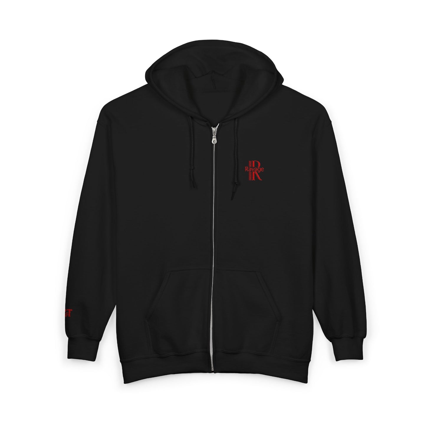 RAVAGE TEES Full Zip Hoodie: