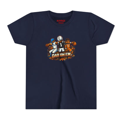 Youth Football Tee - 'Dab On Em' Kids Sports T-Shirt