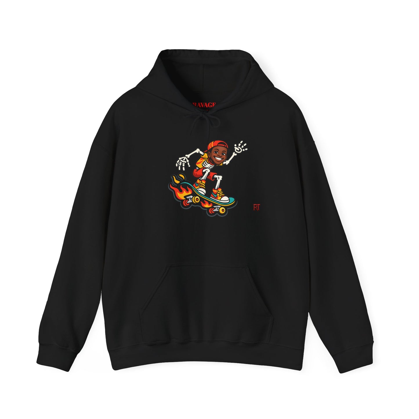 Retro Skateboard Flame Hoodie
