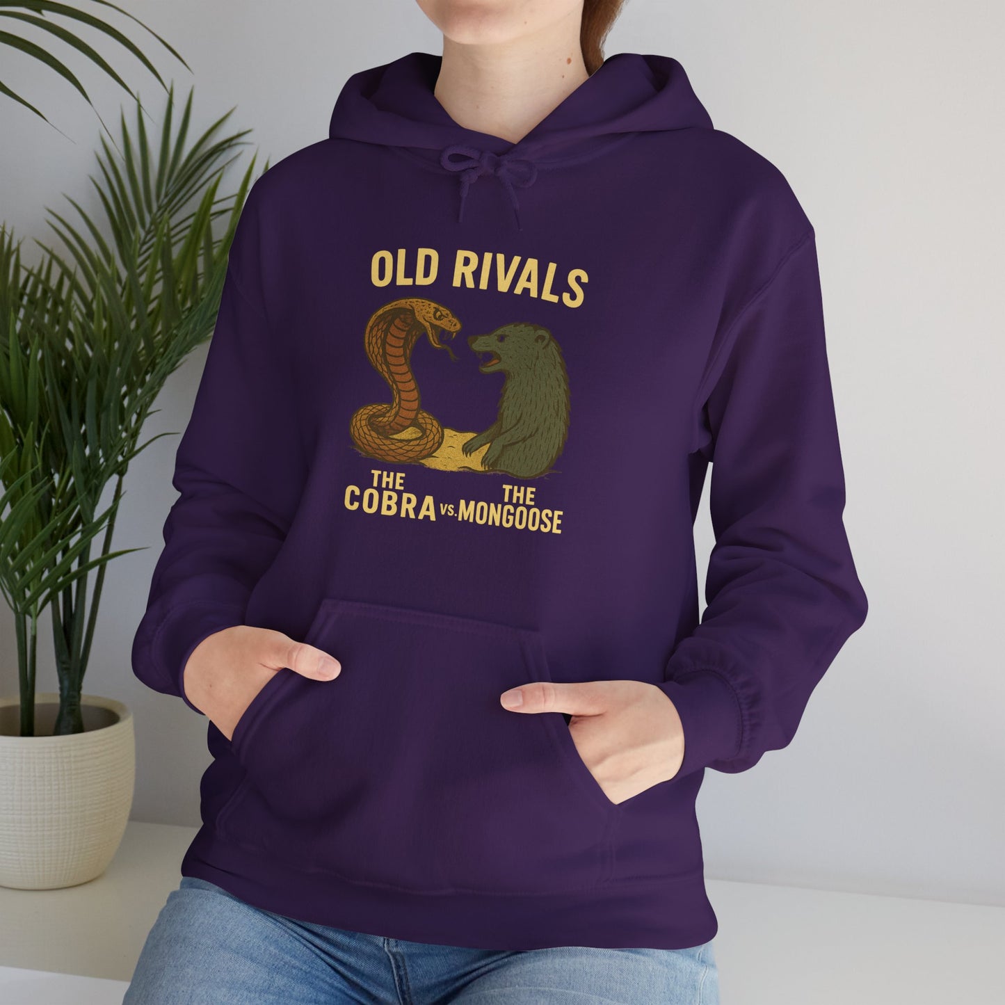 Old Rivals Graphic Hoodie, Unisex Heavy Blend™ Sweatshirt, Cozy Style, Best Gift for Friends, Casual Wear, Perfect for Fall and Winter