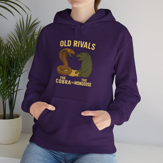 Old Rivals Graphic Hoodie, Unisex Heavy Blend™ Sweatshirt, Cozy Style, Best Gift for Friends, Casual Wear, Perfect for Fall and Winter