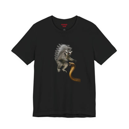 Cobra vs Mongoose Tee: Fun Graphic T-Shirt, Unisex Short Sleeve Top, Quirky Gift for Kids & Teens, Casual Everyday Wear, Birthday Party Attire