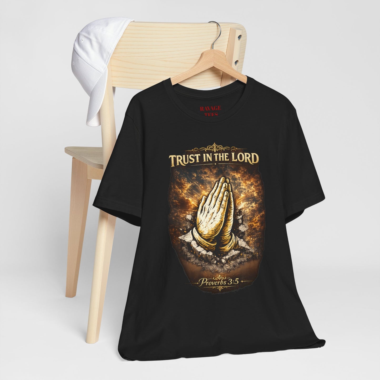 Trust in the Lord Praying Hands Tee (Proverbs 3:5)