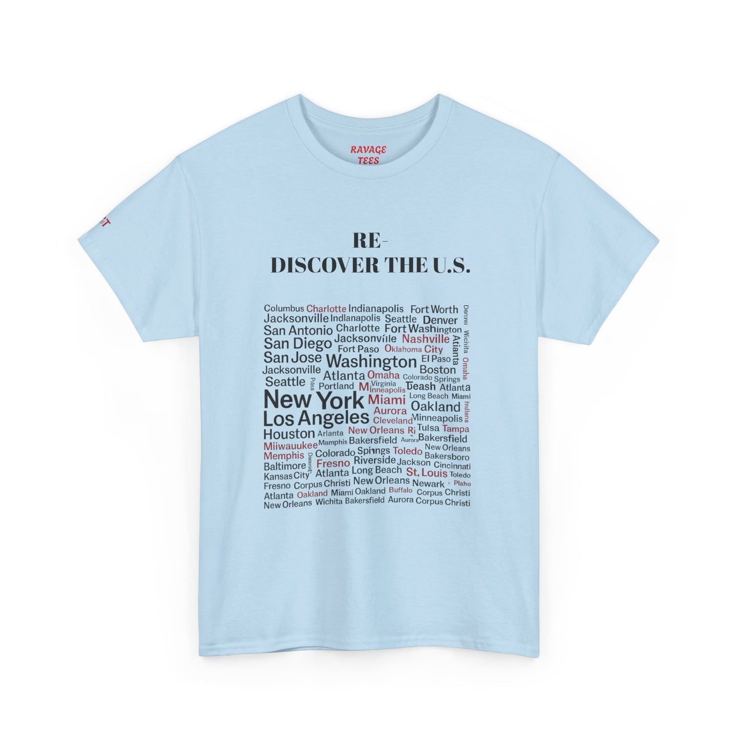 Re-Discover the U.S. Travel T-Shirt, Adventure Tee, USA Discovery Shirt