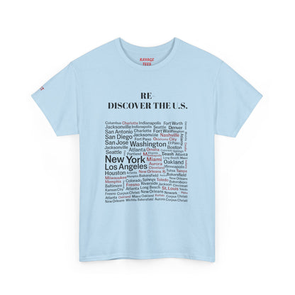 Re-Discover the U.S. Travel T-Shirt, Adventure Tee, USA Discovery Shirt