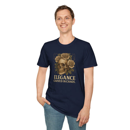 "Elegance Carved in Chaos" Graphic Unisex T-Shirt-Cozy Street Wear