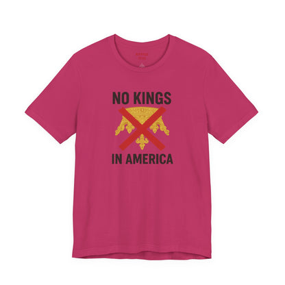 NO KINGS Revolutionary Statement Tee – Unisex Protest Shirt for Freedom, Equality & Independence Day Casual Wear
