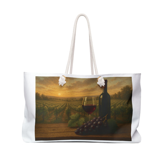 Wine-Themed Weekender Bag