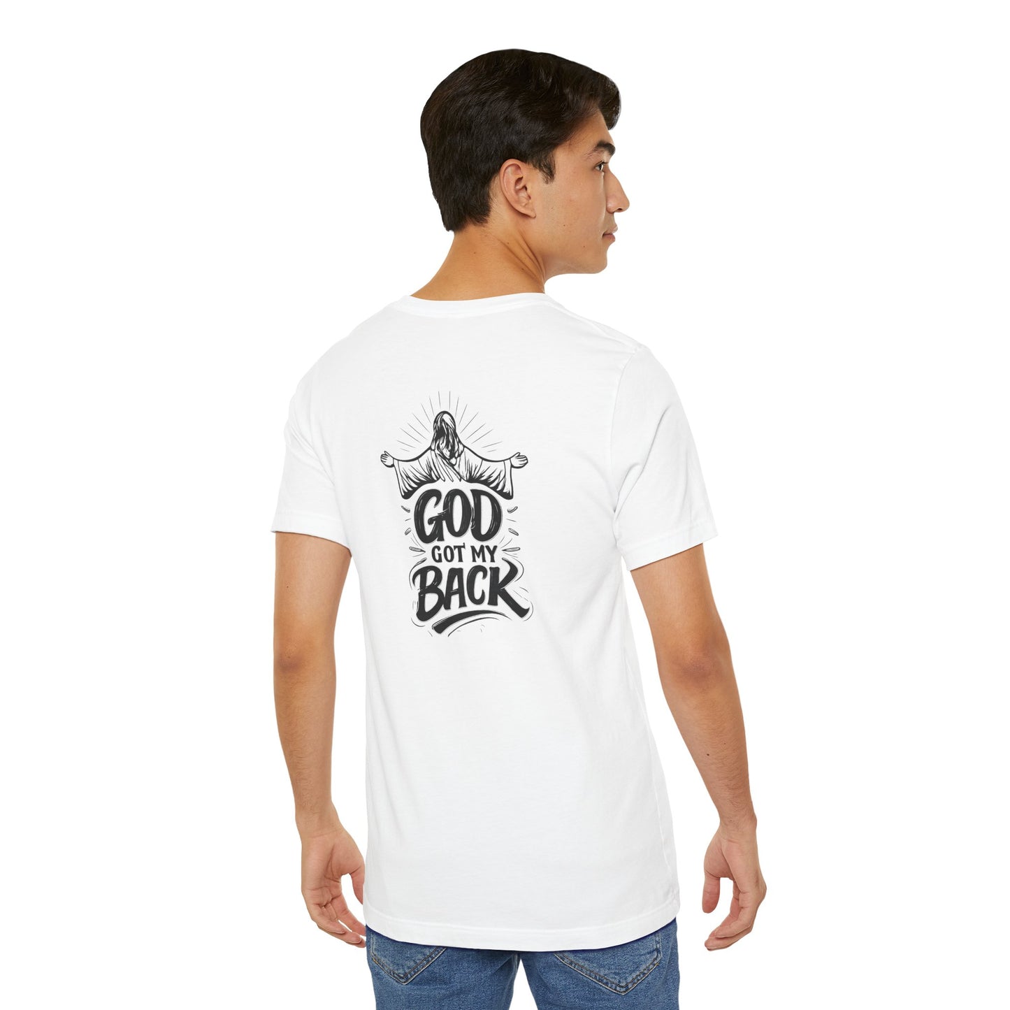 Faith Graphic Tee — 'God Got My Back' Christian T-Shirt