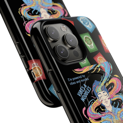 Noodle Lover Phone Case: Vibrant Cute Foodie Magnetic Anime Style