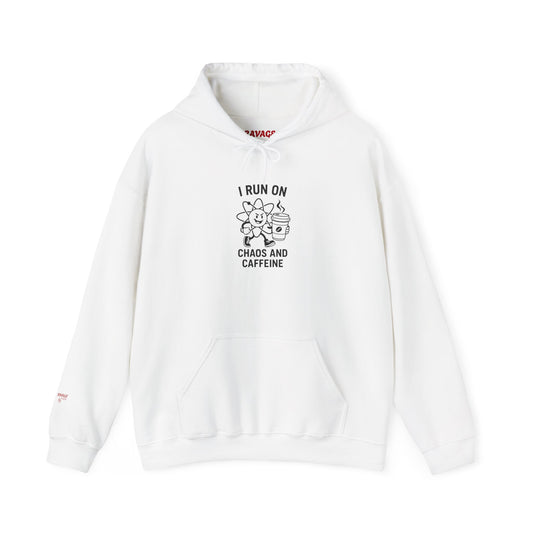 Caffeine Chaos Hoodie - Cozy Unisex Sweatshirt, Ideal for Coffee Lovers, Gift for Friends, Birthday, Relaxation, Casual Wear