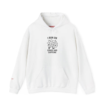 Caffeine Chaos Hoodie - Cozy Unisex Sweatshirt, Ideal for Coffee Lovers, Gift for Friends, Birthday, Relaxation, Casual Wear