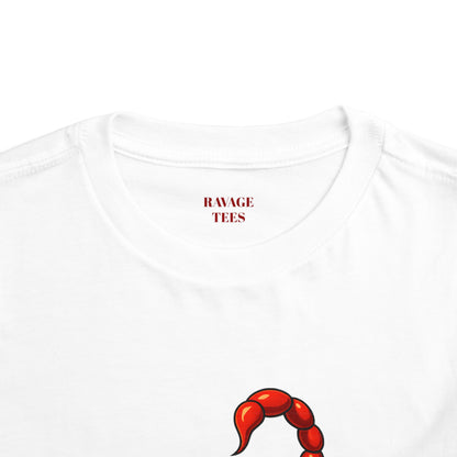 Toddler Tee - Cute Frog Riding Scorpion Graphic