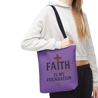 Faith Is My Foundation Tote Bag, Inspirational Gift for Believers, Church Fundraiser, Stylish Shopping Bag, Everyday Tote, Christian [...]