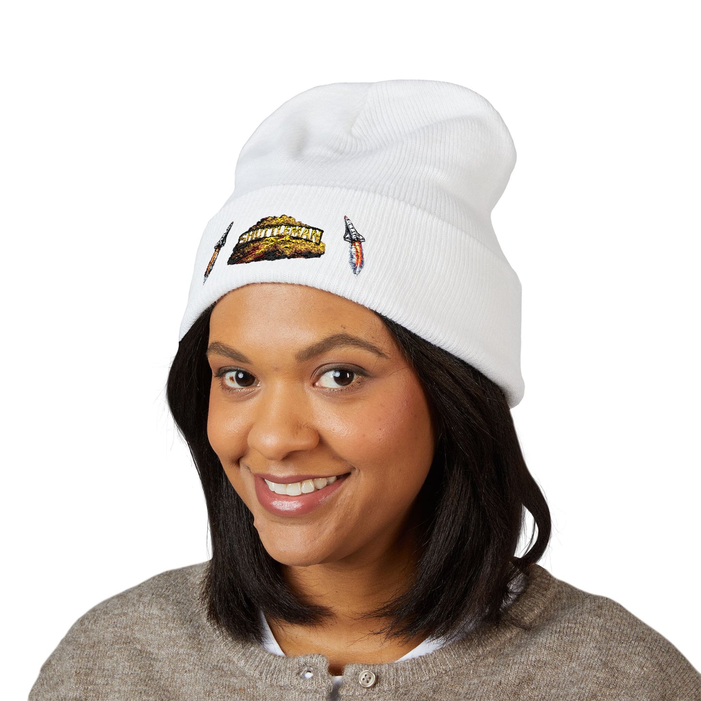 Shutt1eman Embroidered Beanie-- Cuffed Hat
