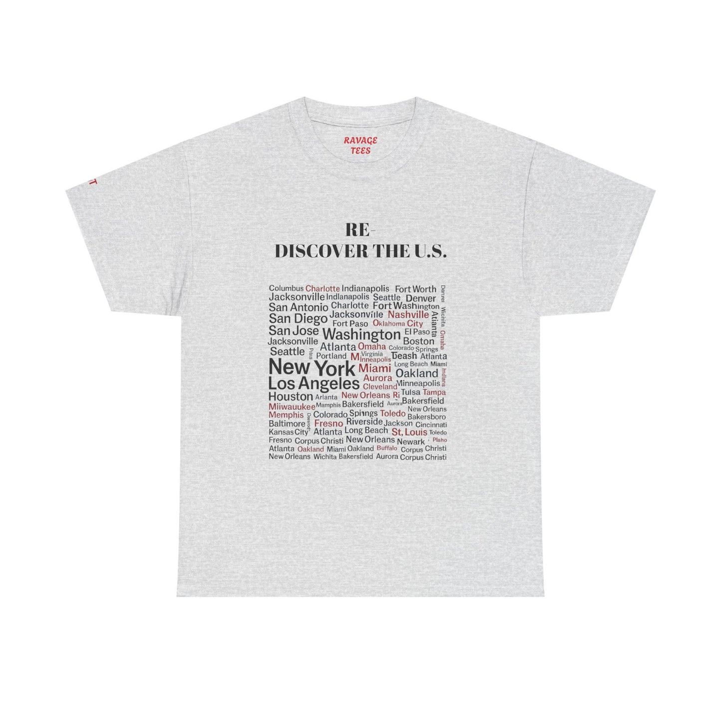 Re-Discover the U.S. Travel T-Shirt, Adventure Tee, USA Discovery Shirt