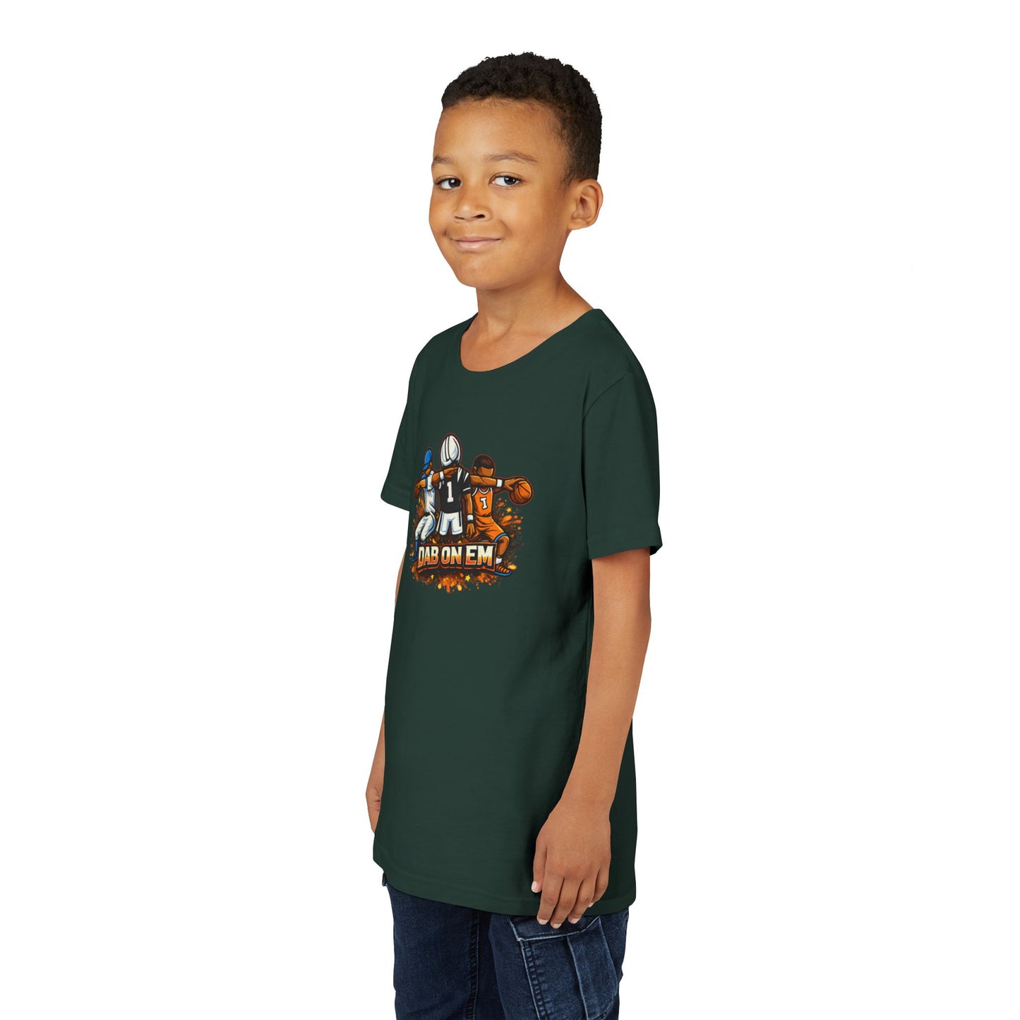 Youth Football Tee - 'Dab On Em' Kids Sports T-Shirt