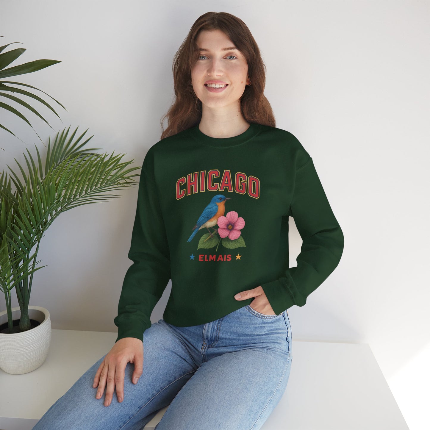 RAVAGE Chicago City Vibe Unisex Crewneck Sweatshirt