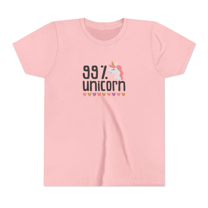 99% Unicorn Youth Tee - Fun & Whimsical Shirt for Kids