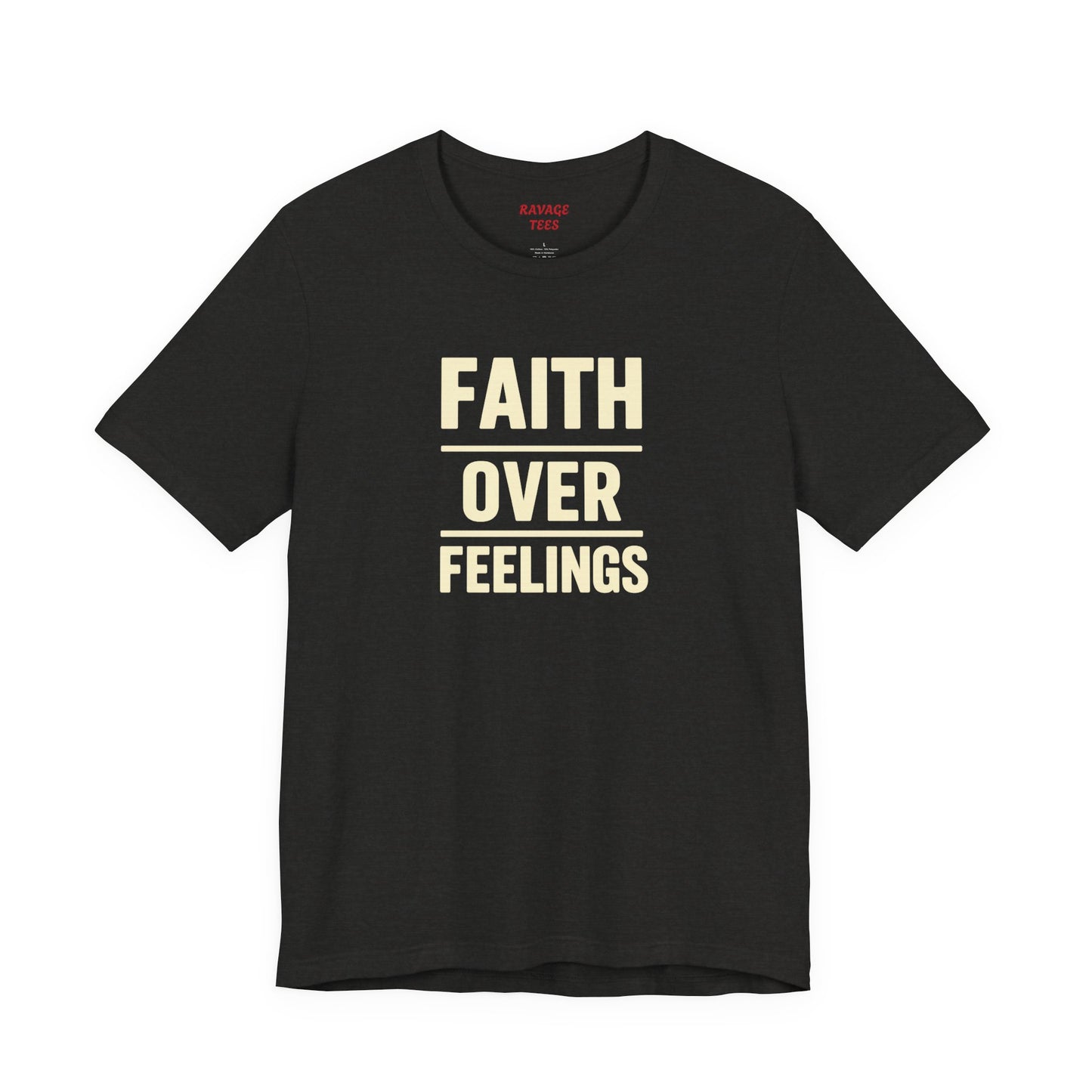 Faith Over Feelings Tee - Inspiring Unisex Short Sleeve Shirt for Everyday Comfort, Motivational Gift, Casual Wear, Spiritual Apparel, [...]
