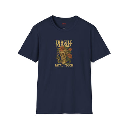 FRAGILE BLOOM FATAL TOUCH Graphic T-Shirt – Unisex Tee | Eco-Friendly Nature Shirt for Summer Style, Casual Wear & Gifts for Nature Lovers