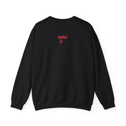 RAVAGE THE NIGHT RULE THE DAY Sweatshirt – Urban Adventure Graphic Sweatshirt, Cool Unisex Streetwear, Casual Wear, Unique Gift