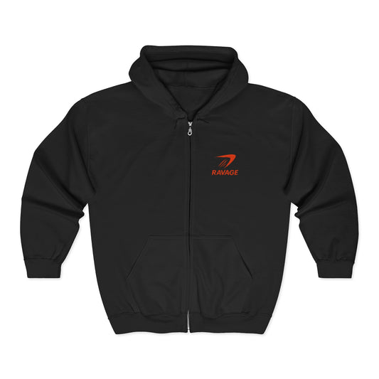 Ravage Unisex Full Zip-Up Hoodie – Premium Blend for Everyday Hustle