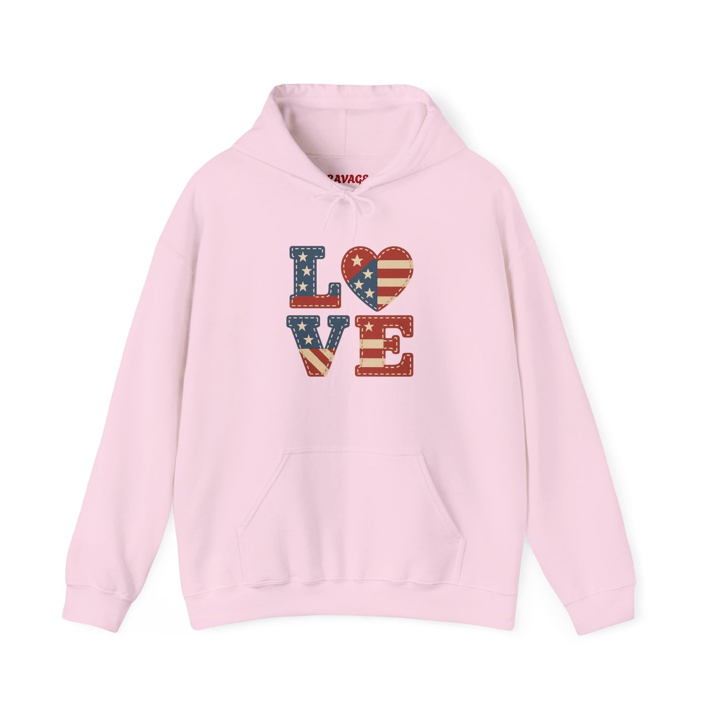 Unisex Hooded Sweatshirt with 'LOVE' Design