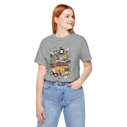Cute Vintage Street Food Van Tee