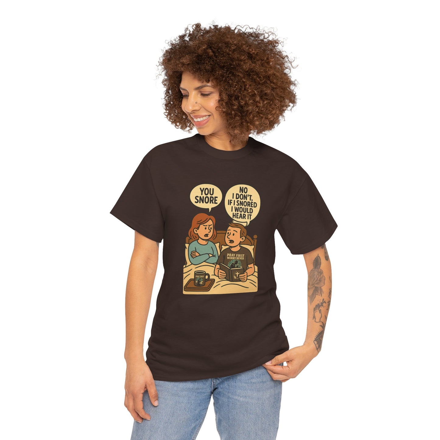 Unisex Snoring Humor T-Shirt | Funny Tee for Couples