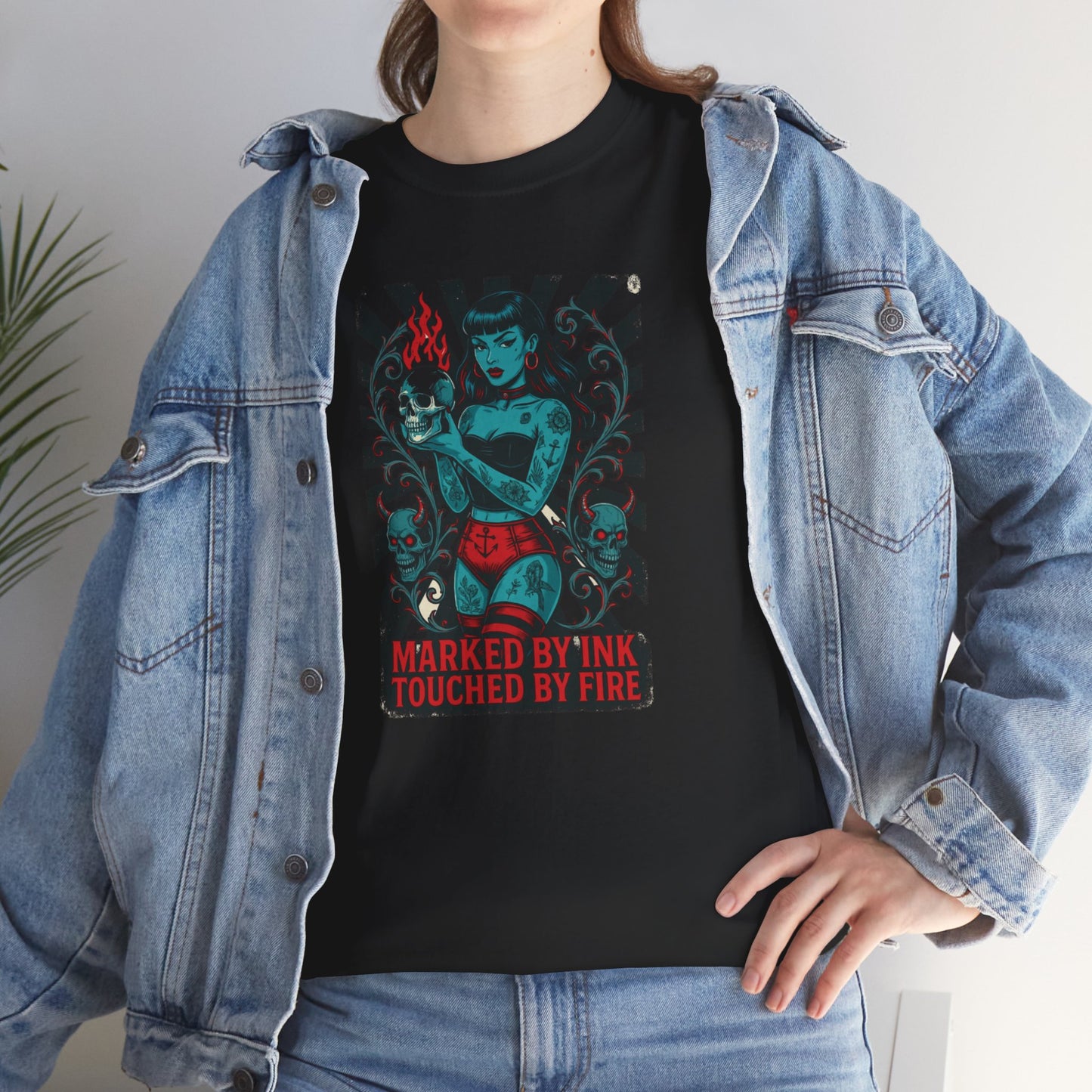MARK BY INK, TOUCHED BY FIRE Tee