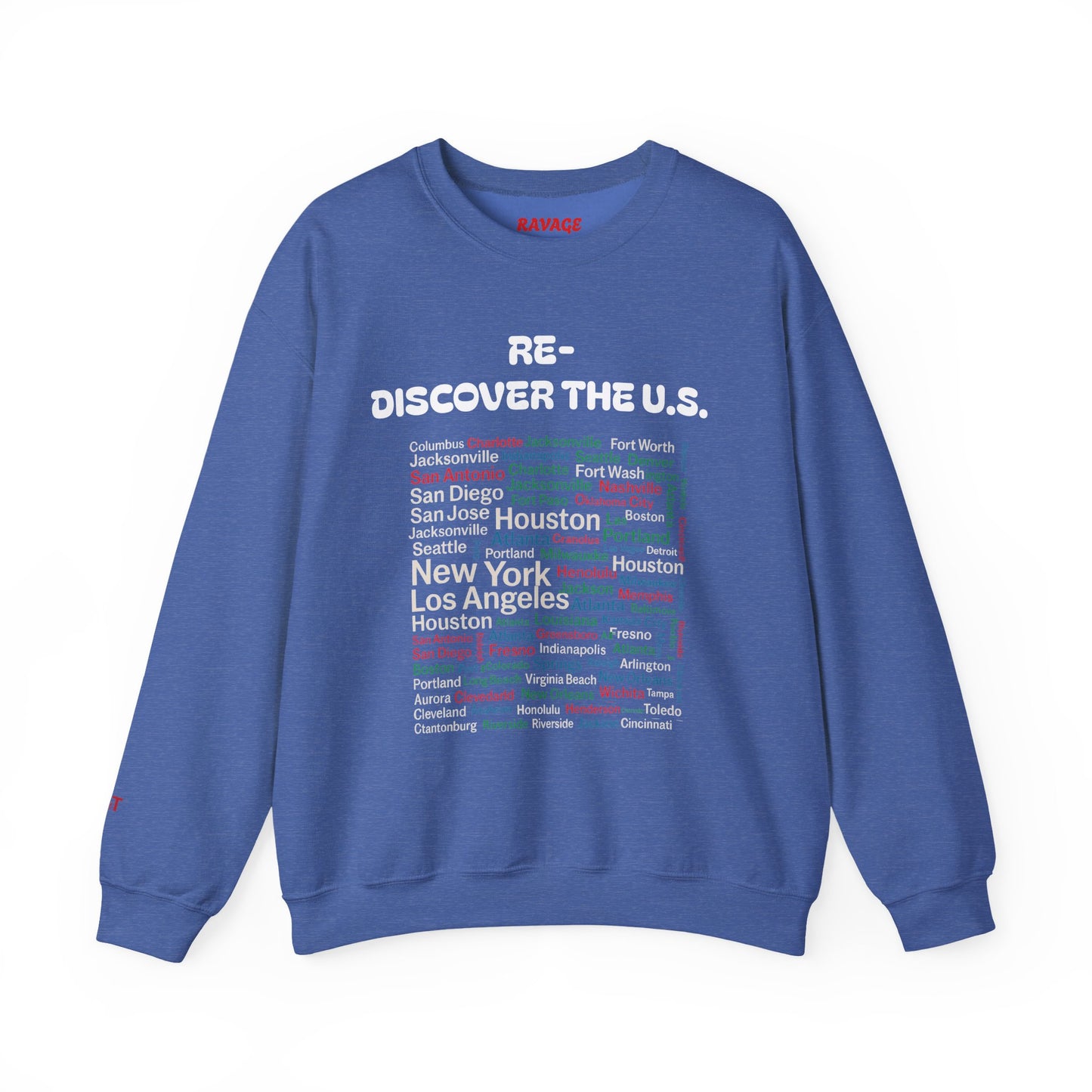 City Map Crewneck Sweatshirt, Cozy Urban Style for Travel Lovers or Travel Enthusiasts