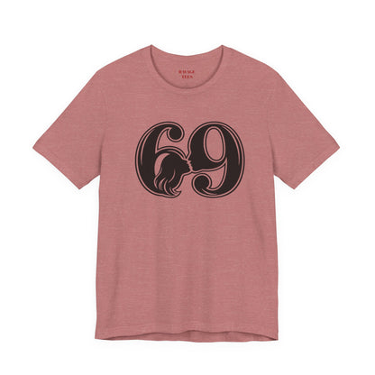 69 Retro Swirl Number Tee