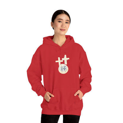 Calvary Cross Unisex Hoodie – Faith-Based Apparel, Christian Symbol Tee, Everyday Casual Wear, Inspirational Gift