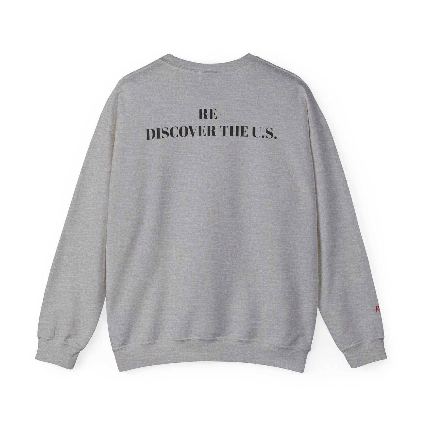 Re-Discover the U.S. Travel Enthusiast Sweatshirt, Cozy Crewneck, Explore America, Casual Wear