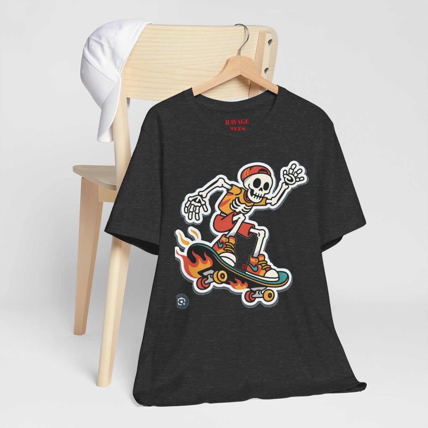 Skateboard Skeleton Tee