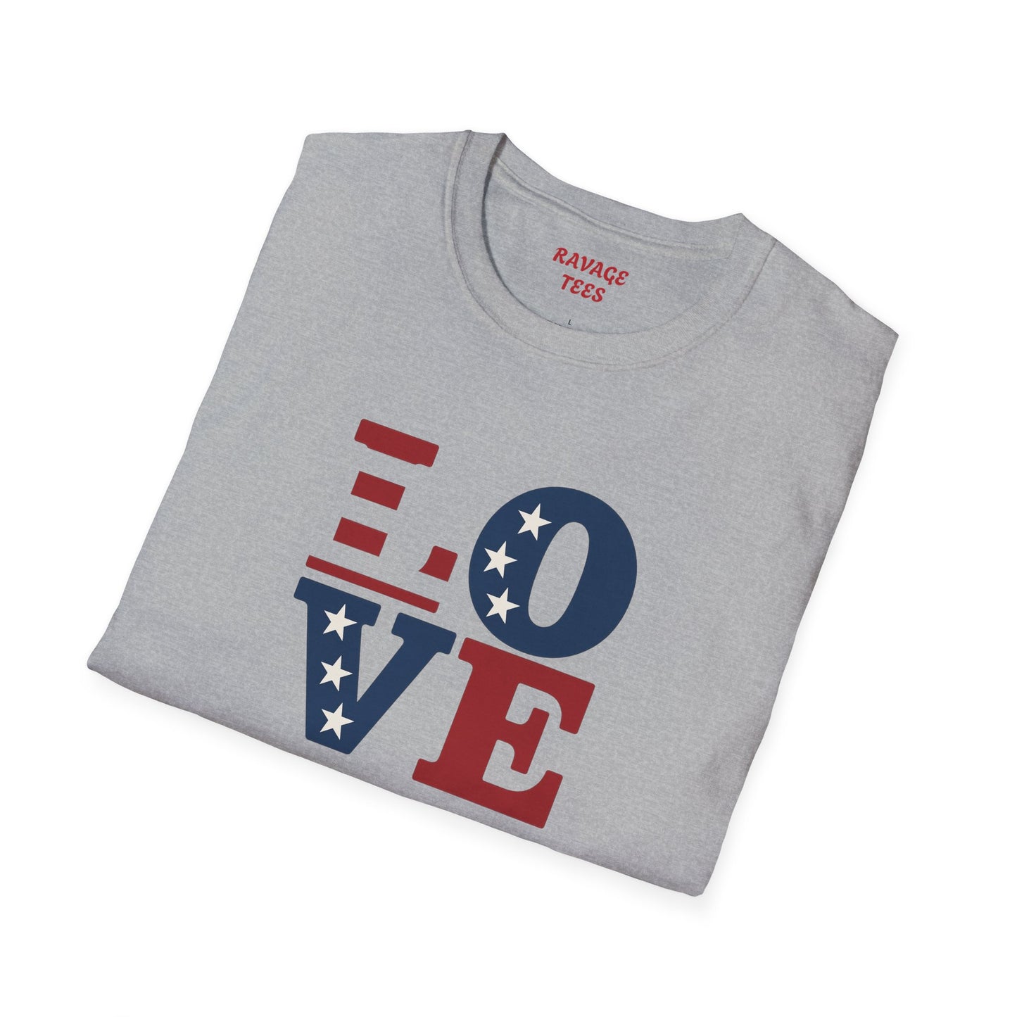 "Freedom & Love" Tee: Unisex 4th of July Graphic Shirt Gift