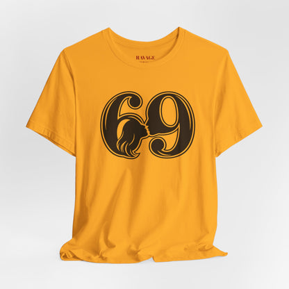 69 Retro Swirl Number Tee