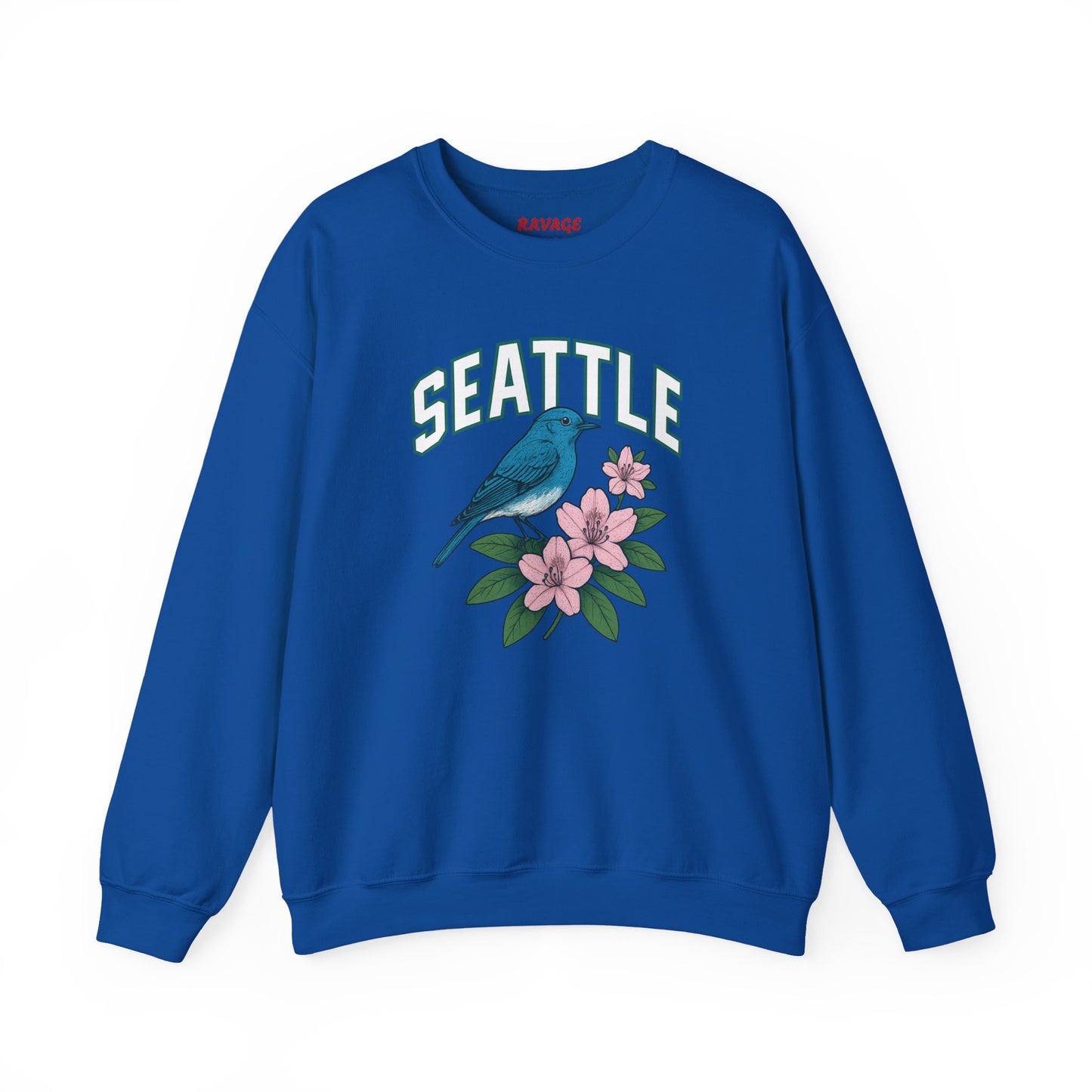 RAVAGE Seattle Vibe Unisex Crewneck Sweatshirt-Cozy Street wear