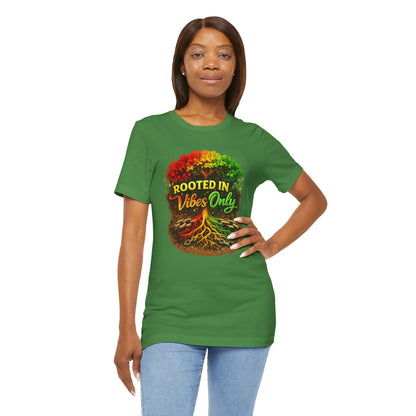 Rooted in Vibes Only Reggae Tee