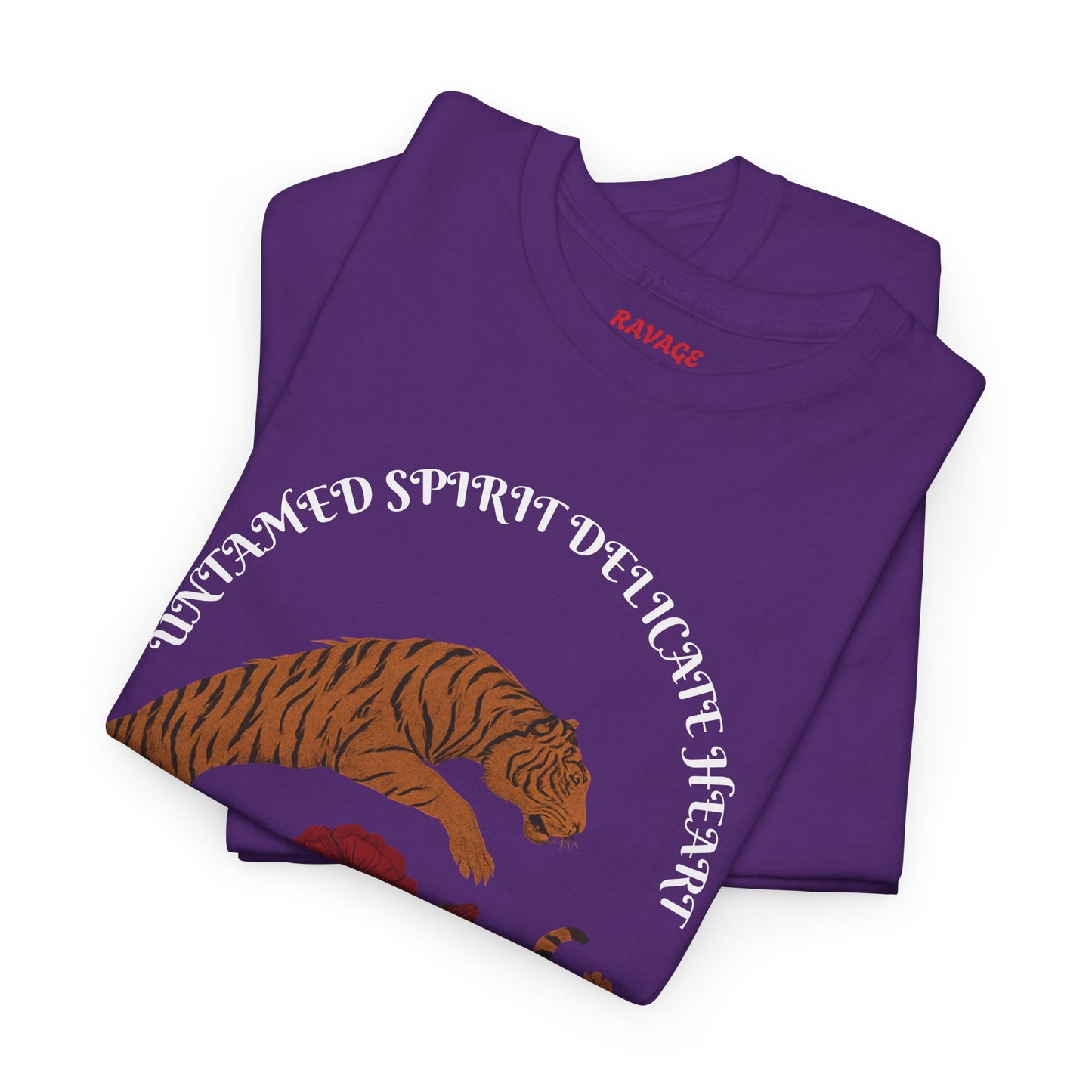 Black Tiger & Rose Graphic Tee