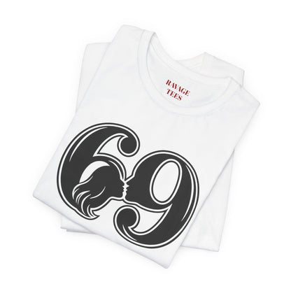 69 Retro Swirl Number Tee